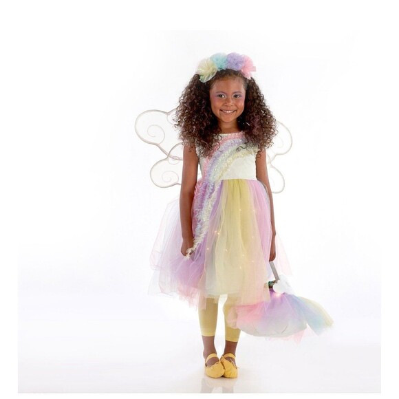 NWT NEW Pottery Barn Kids Light Up Rainbow Fairy Sz 4-6 Halloween